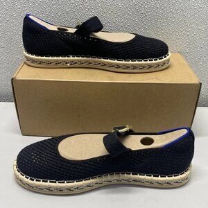 Rothy’s Espadrille Mary Jane Flats Black 7.5